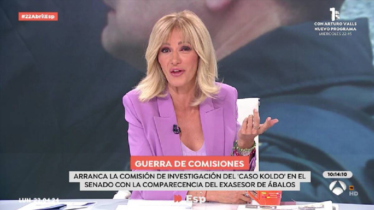 La presentadora de 'Espejo Público', Susanna Griso, ha bromeado sobre su problema en el ojo.