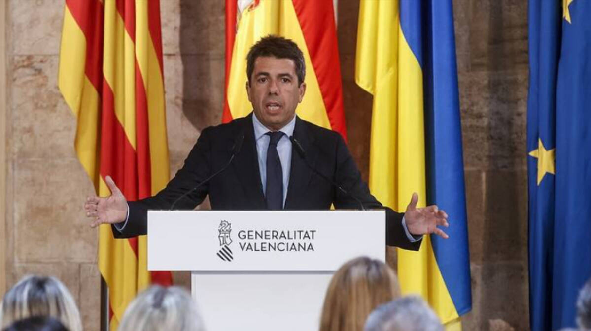 El presidente de la Generalitat Valenciana, Carlos Mazón.