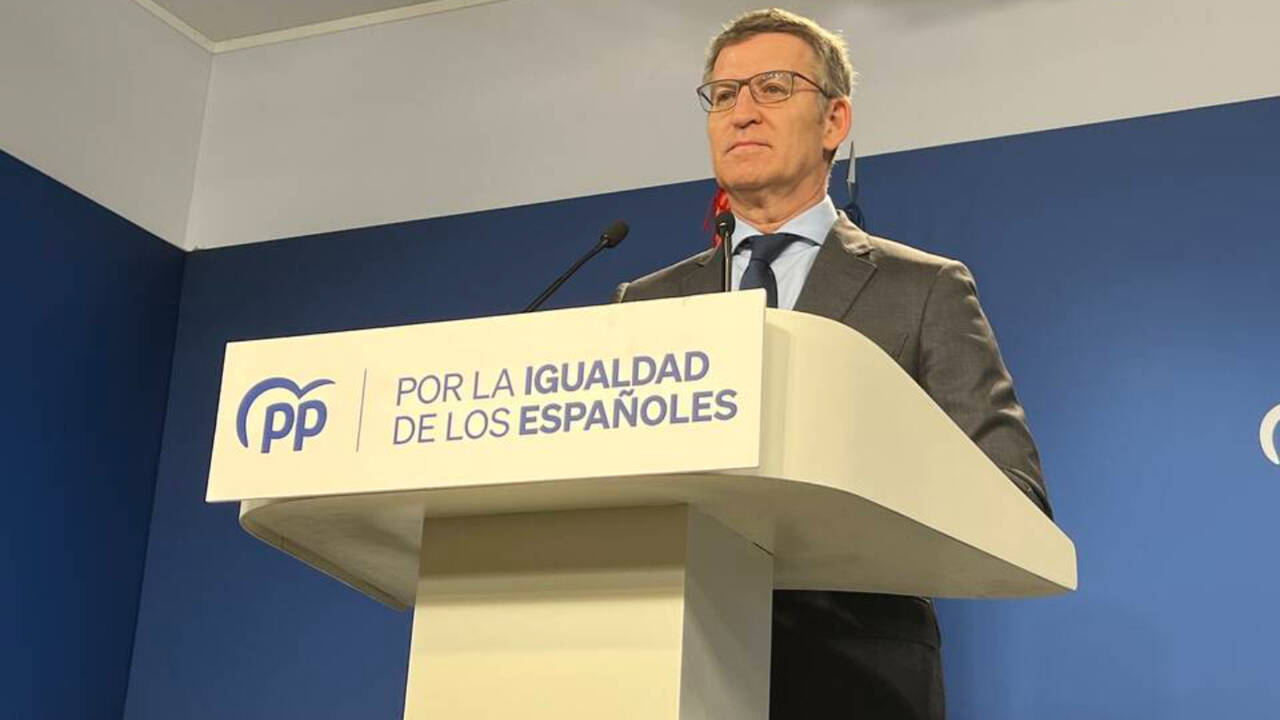 Núñez Feijóo, líder del PP