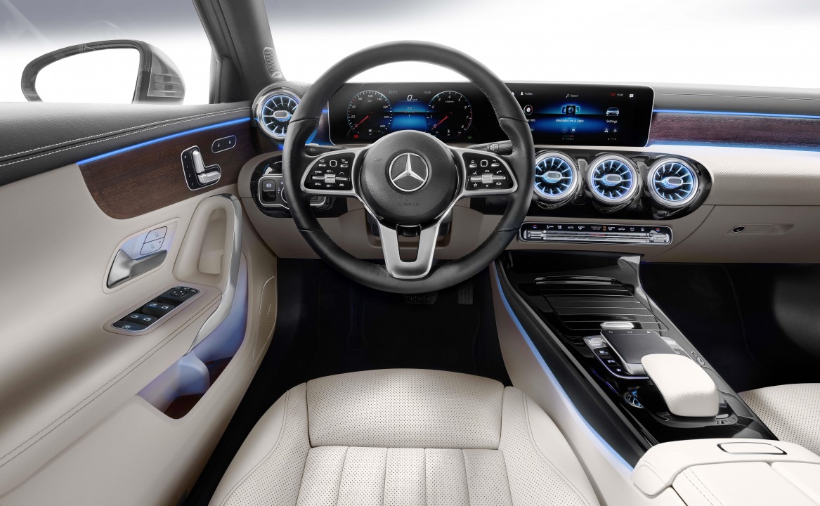 Nuevo Clase A Sedán de Mercedes-Benz-interior