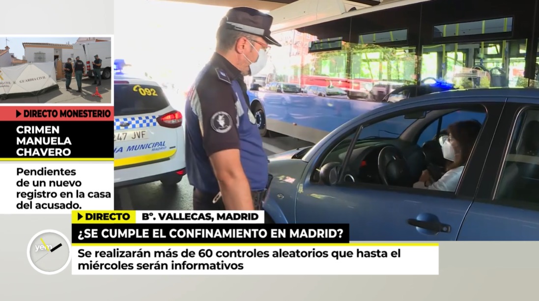 Control policial en Vallecas