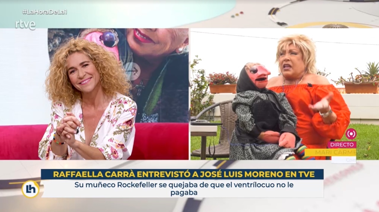 Cristina Fernández y Mari Carmen y sus muñecos