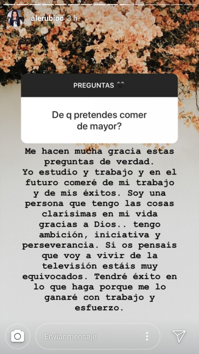 Foto del Instagram de Alejandra Rubio