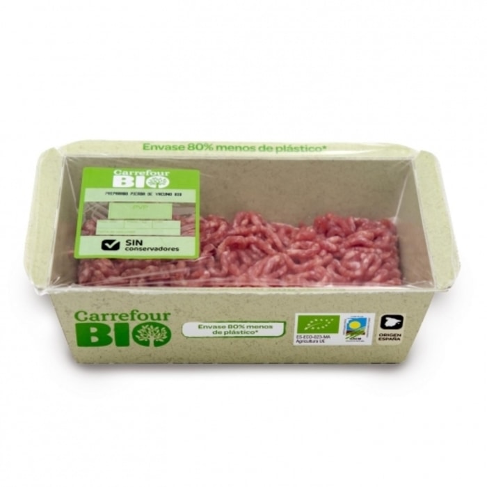 Carne picada producto bio carrefour