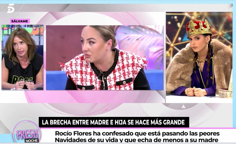 María Patiño, Rocío Flores y Gloria Camila