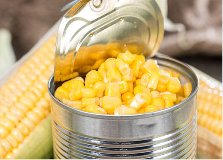 maíz en lata propiedades