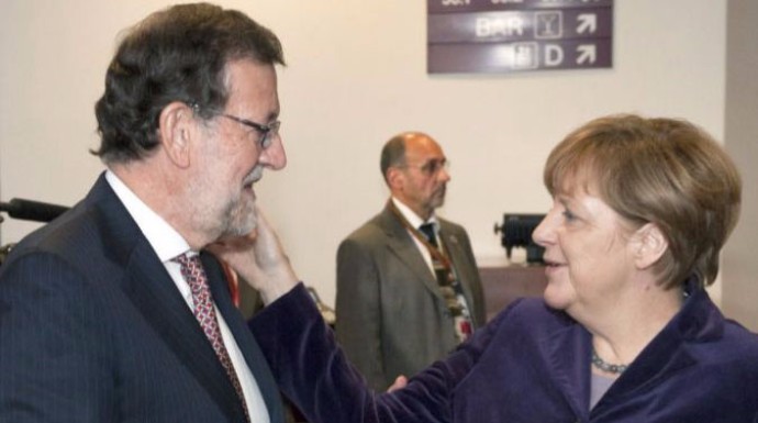 Merkel se interesa por Rajoy tras la agresión.