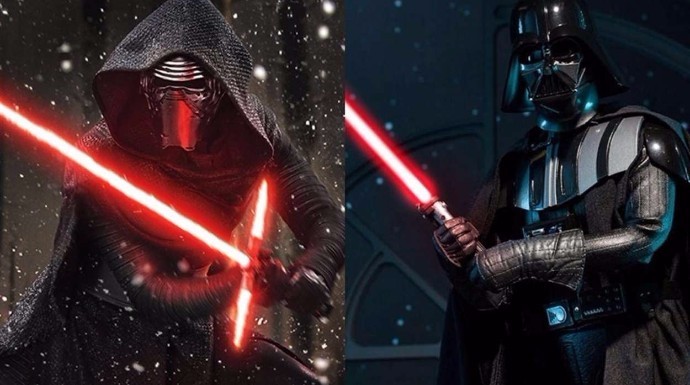 Kylo Ren idolatra a Darth Vader, no a Anakin Skywalker.