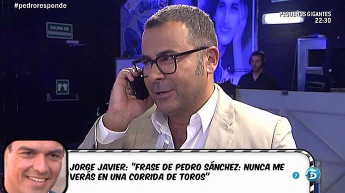 Jorge Javier y Pedro Sánchez ya charlaron en "Sálvame".