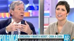 Corcuera escandaliza en Telecinco con una metáfora sexual sobre Podemos y Marta Nebot