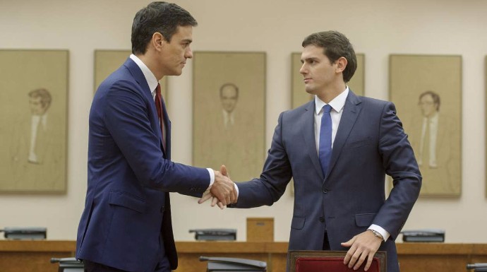 Pedro Sánchez y Albert Rivera son el tándem político del momento.