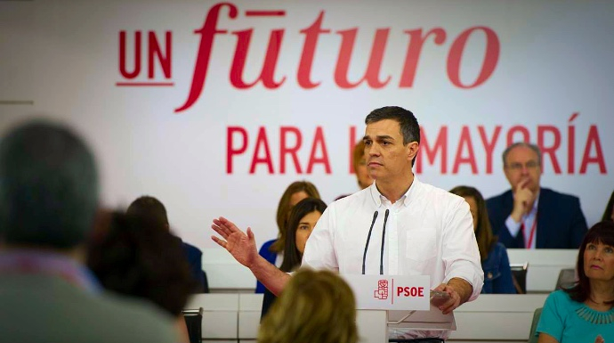Pedro Sánchez, en el Comité Federal de este sábado.