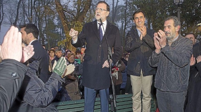 Rajoy, en la campaña del 20-D, en un acto en Benavente