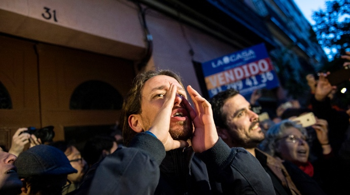 Pablo iglesias, líder de Podemos.