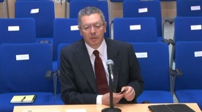 Alberto Ruiz Gallardón, durante su declaración en el juicio del caso Noos