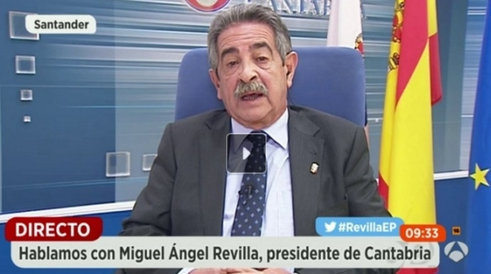El presidente de Cantabria, Miguel Angel Revilla