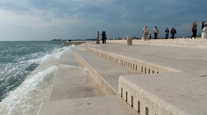 Este órgano del mar está en la bahía de Zadar, en Croacia.