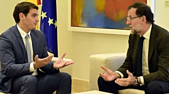 Albert Rivera y Mariano Rajoy en la última de sus reuniones.