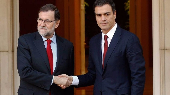 Rajoy y Sánchez, en uno de sus encuentros en La Moncloa