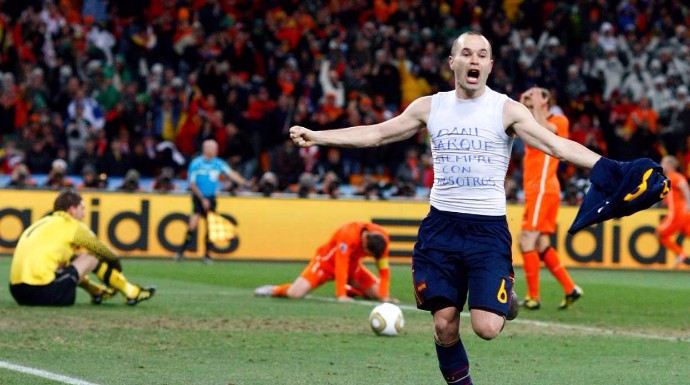 El famoso gol de Iniesta quedará grabado para siempre en la memoria de los españoles. 