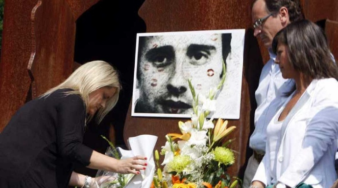 Homenaje al concejal del PP, Miguel Angel Blanco, asesinado por ETA hace 19 años