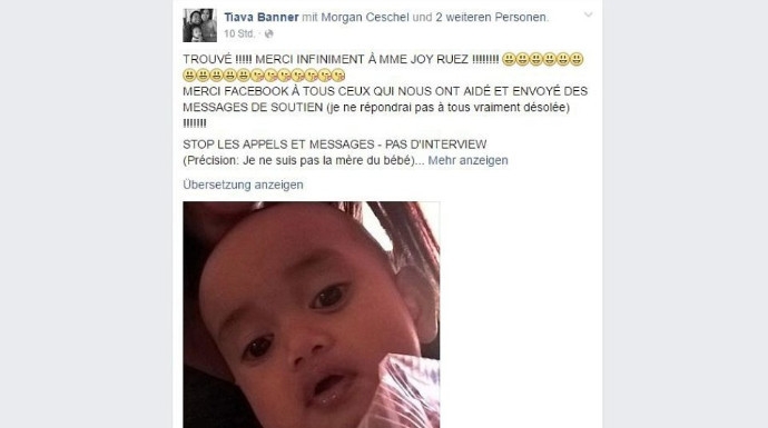 Milagro en Niza: Facebook recupera a un bebé de ocho meses perdido durante la masacre