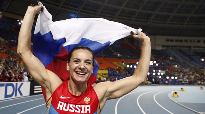 La atleta rusa  Yelena Isinbayeva.