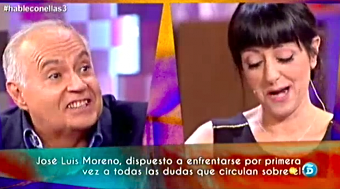 Un momento de la tensión entre José Luis Moreno y Yolanda Ramos.