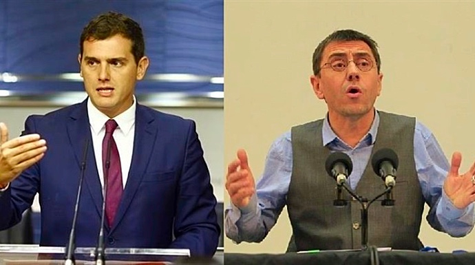 Imagen de los dos líderes políticos. FOTO: EP.