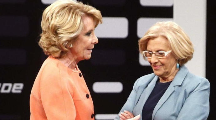 Aguirre y Carmena, en un debate televisivo