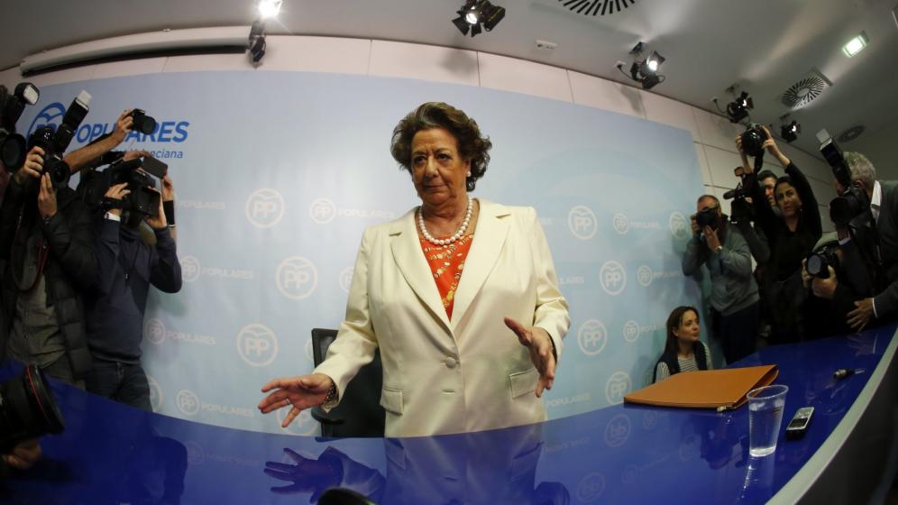 Rita Barberá, durante una comparecencia pasada.