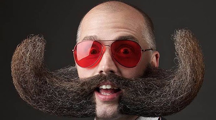 Esta curiosa barba fue finalista en el concurso celebrado el pasado año. 