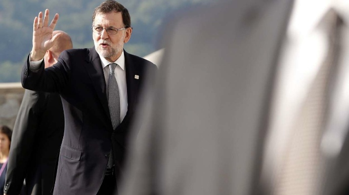 Rajoy, este viernes, a su llegada a la Cumbre de la UE en Bratislava