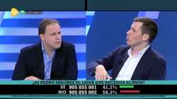 El economista Lacalle y el socialista Segovia a punto de llegar a las manos en 13TV