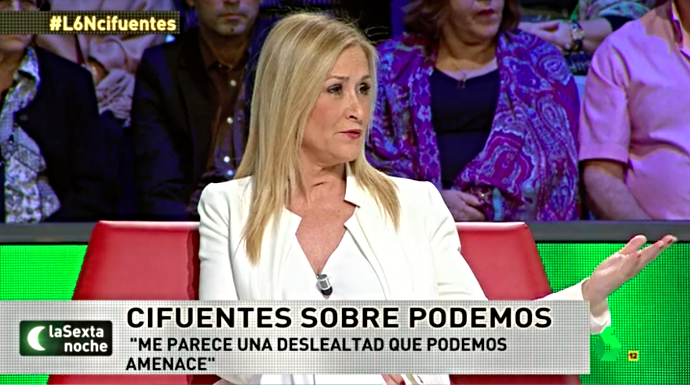 La presidenta de la Comunidad de Madrid, ha impactado en La Sexta Noche.