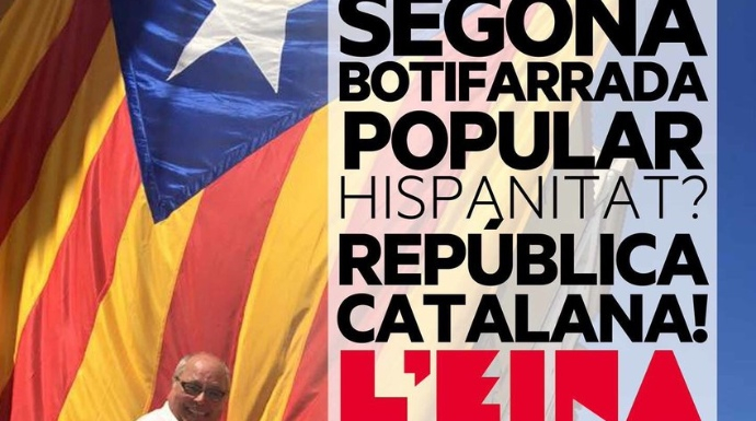 Cartel de ERC contraprogramando el 12-O con un acto por la República catalana