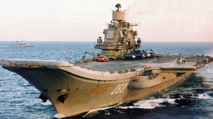 El portaaviones Admiral Kuznetsov.