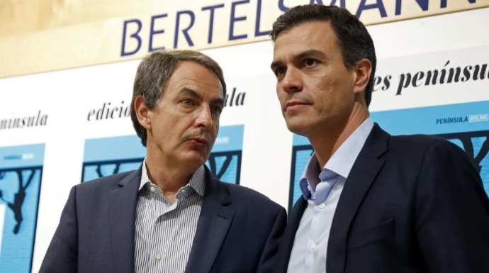 Otros tiempos: Zapatero y Sánchez compartiendo escenario y mostrando su sintonía
