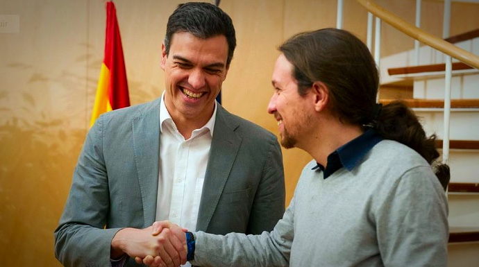 Pedro Sánchez y Pablo Iglesias en una imagen de la pasada legislatura.