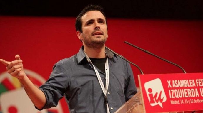 El líder de IU, Alberto Garzón, prepara el boicot a Rajoy