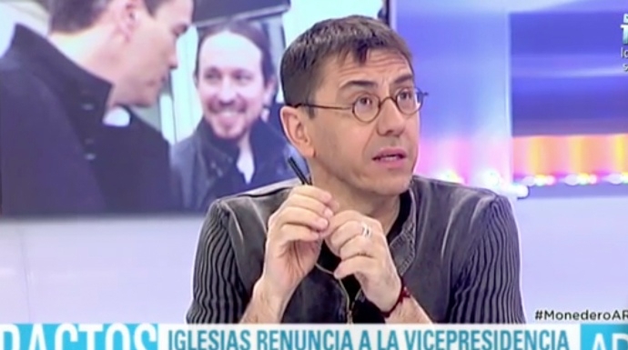 Monedero se descuelga mezclando a Pedro Sánchez en la conspiración contra Iglesias