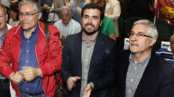 Garzón y su antecesor en la dirección de Izquierda Unida