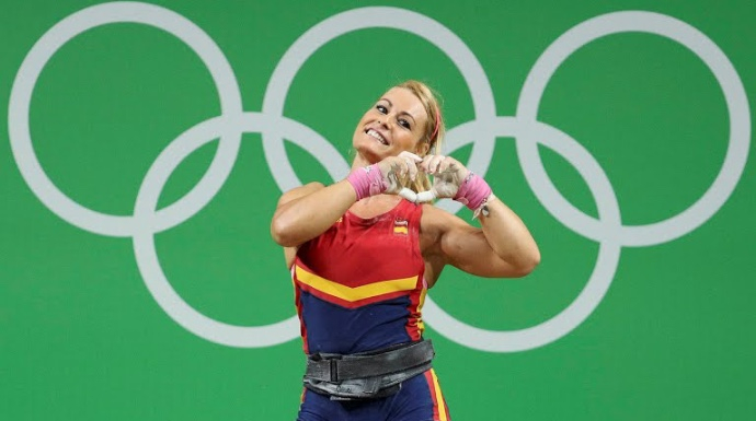 Lydia Valentín tras su actuación en Río.