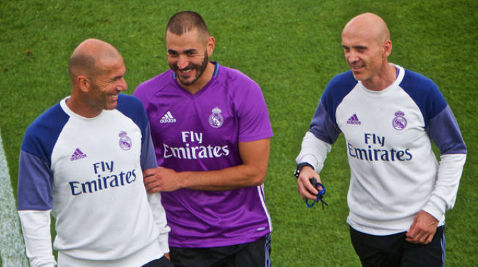 Karim Bezema con Zidane.