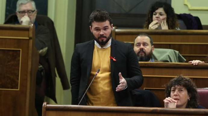El portavoz de ERC en el Congreso, Gabriel Rufián, abonado al circo parlamentario