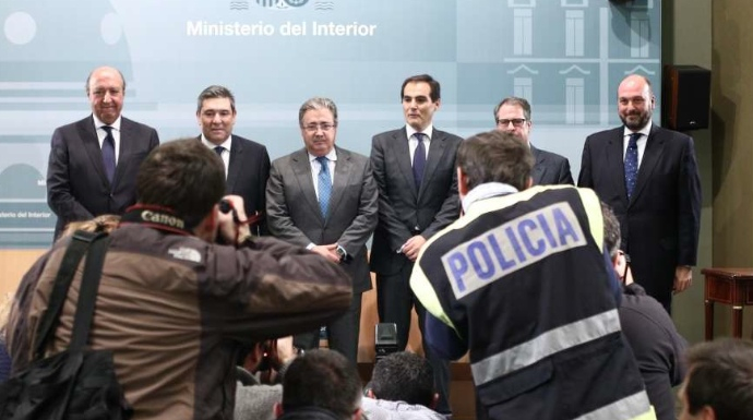 El ministro Juan Ignacio Zoido, y su nuevo equipo en Interior.