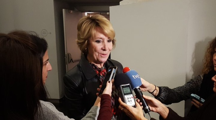 Esperanza Aguirre, portavoz del PP en el Ayuntamiento de Madrid.