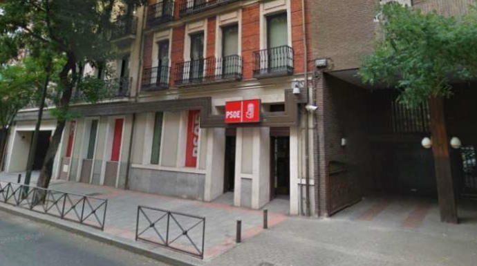 La sede central del PSOE en la madrileña calle de Ferraz.