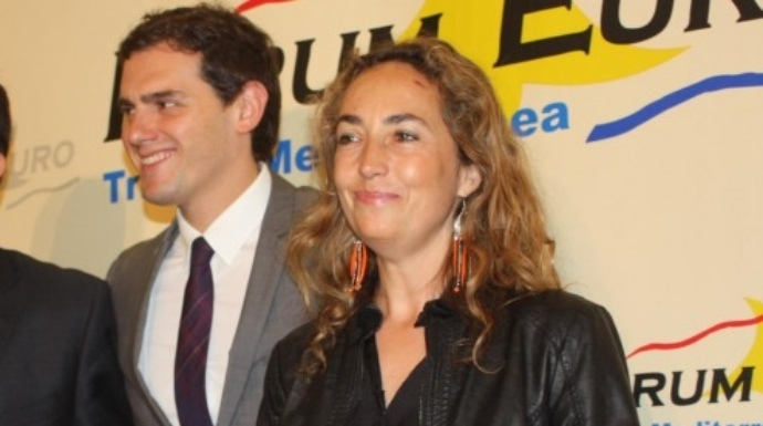 La eurodiputada Carolina Punset y Albert Rivera. Ahora enfrentados.