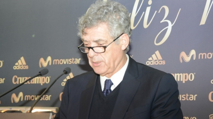 El presidente de la Federación Española de Fútbol, Angel María Villar.